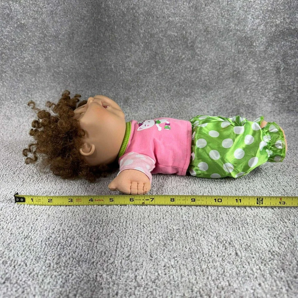 Cabbage Patch‎ Kids Emerson Logan Doll Brown Hair Blue Eyes Pink Green